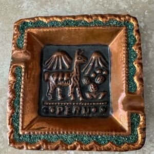 Peruvian Artisan Copper Ashtray